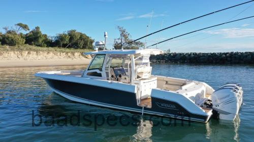 Boston Whaler 380 Outrage tekniske specifikationer og anmeldelser